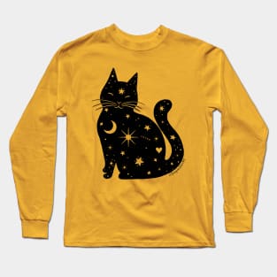 Starry Void Cat Long Sleeve T-Shirt